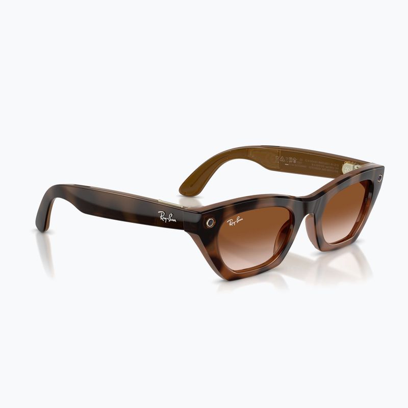 Ochelari cu cameră Ray-Ban Meta Zena havana/gradient brown 4