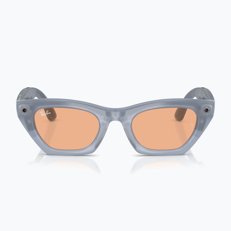Ochelari cu cameră Ray-Ban Meta Zena milky grey lilac/trs copper 8