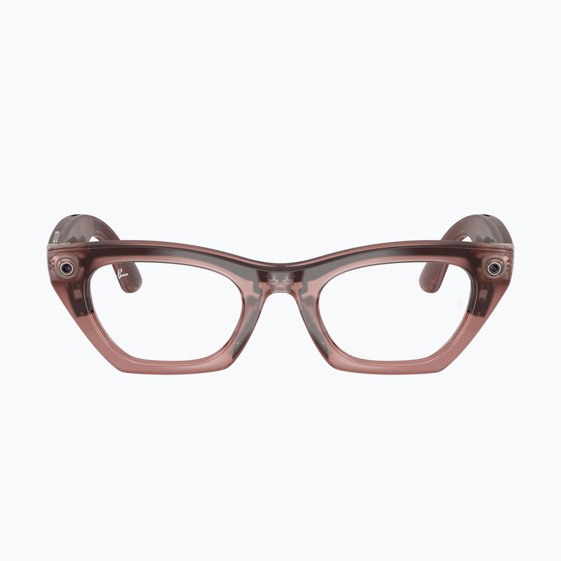 Ochelari cu cameră Ray-Ban Meta Zena milky pink blush/trs grey 2