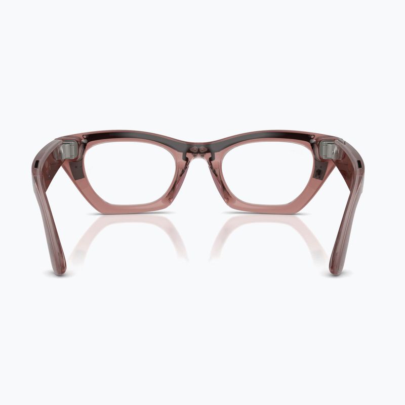 Ochelari cu cameră Ray-Ban Meta Zena milky pink blush/trs grey 4