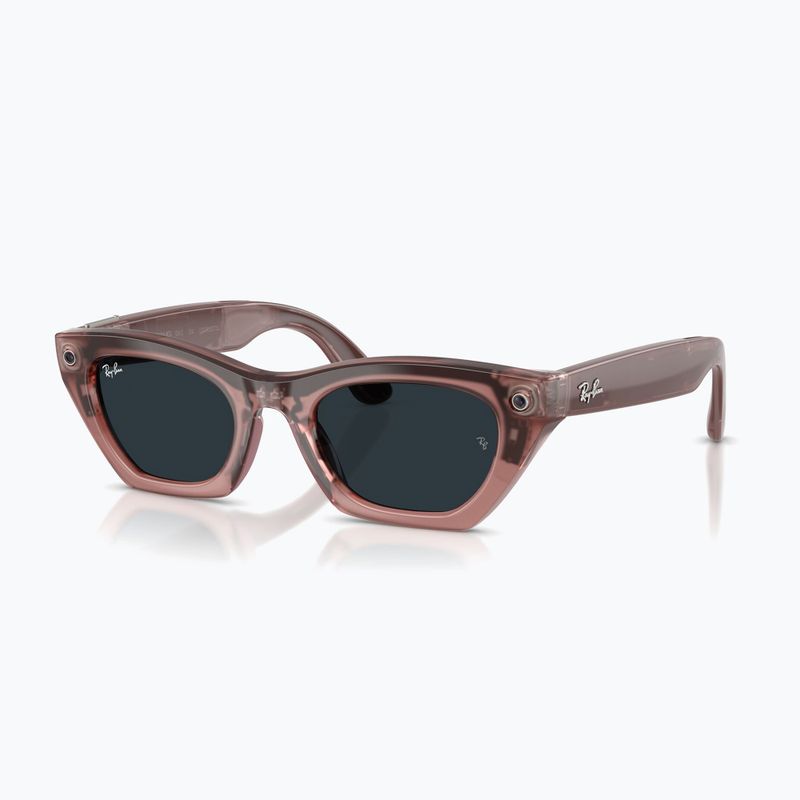 Ochelari cu cameră Ray-Ban Meta Zena milky pink blush/trs grey 7