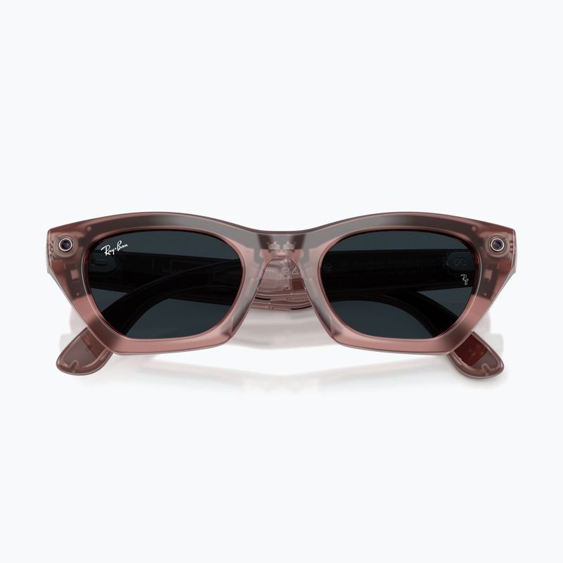 Ochelari cu cameră Ray-Ban Meta Zena milky pink blush/trs grey 8