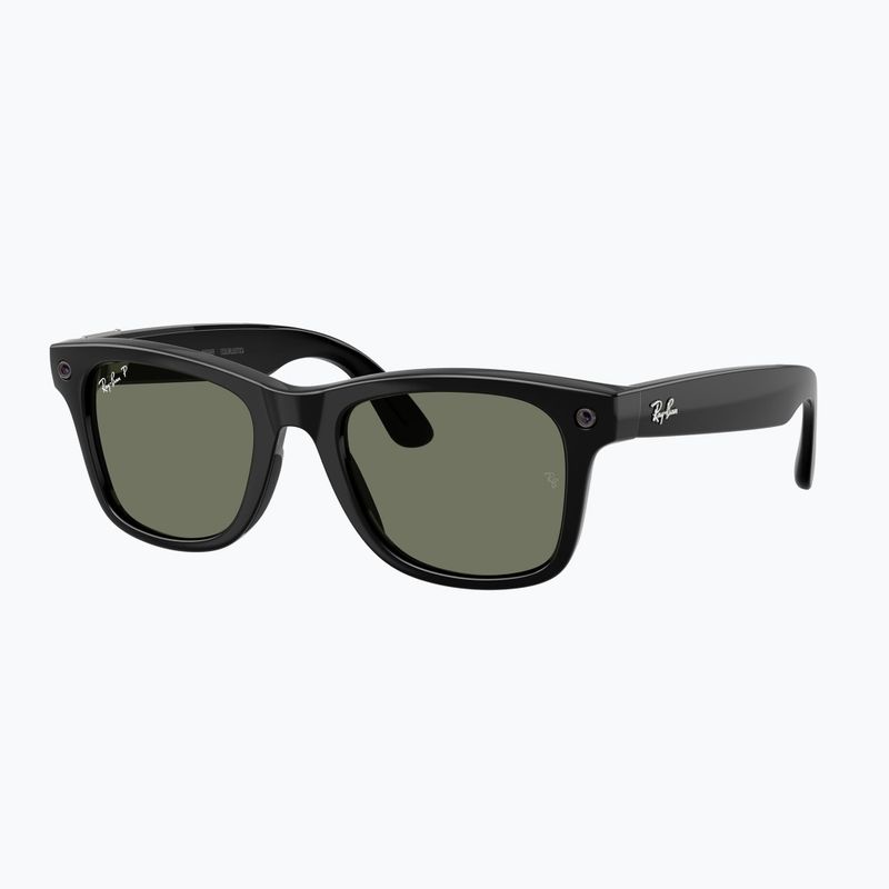 Ochelari cu cameră Ray-Ban Meta Wayfarer shiny black/g15 green polar