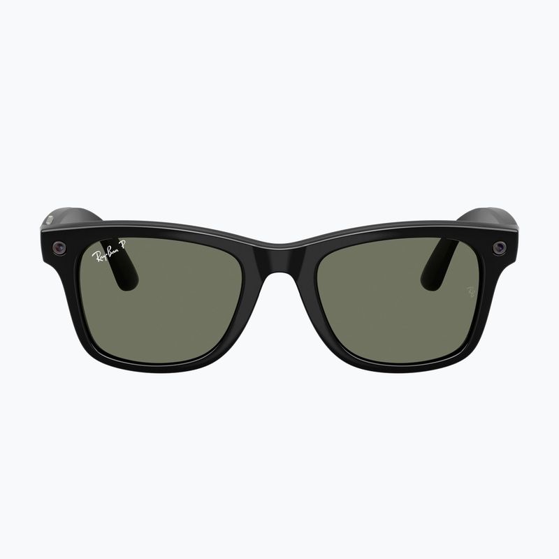 Ochelari cu cameră Ray-Ban Meta Wayfarer shiny black/g15 green polar 2