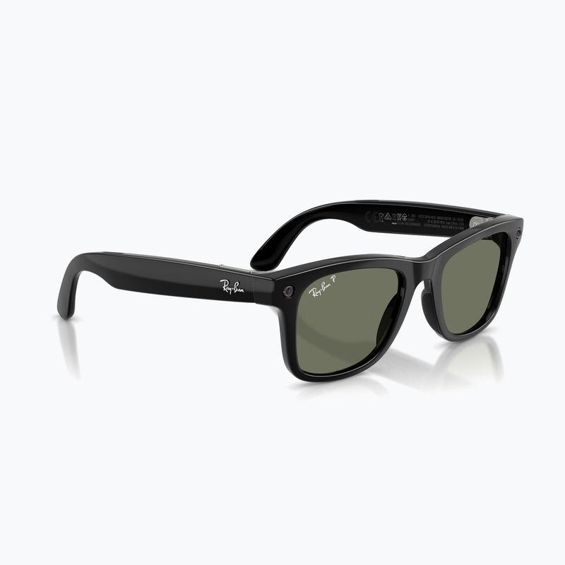 Ochelari cu cameră Ray-Ban Meta Wayfarer shiny black/g15 green polar 4