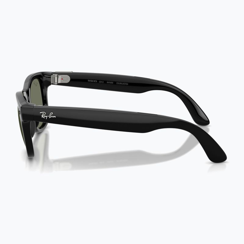 Ochelari cu cameră Ray-Ban Meta Wayfarer shiny black/g15 green polar 5