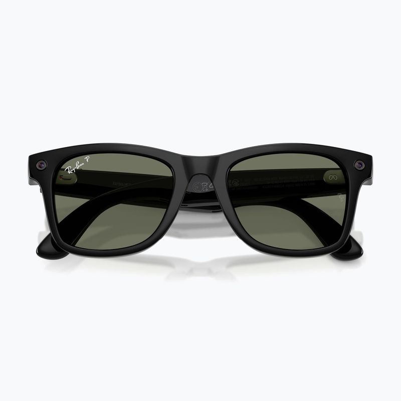Ochelari cu cameră Ray-Ban Meta Wayfarer shiny black/g15 green polar 6