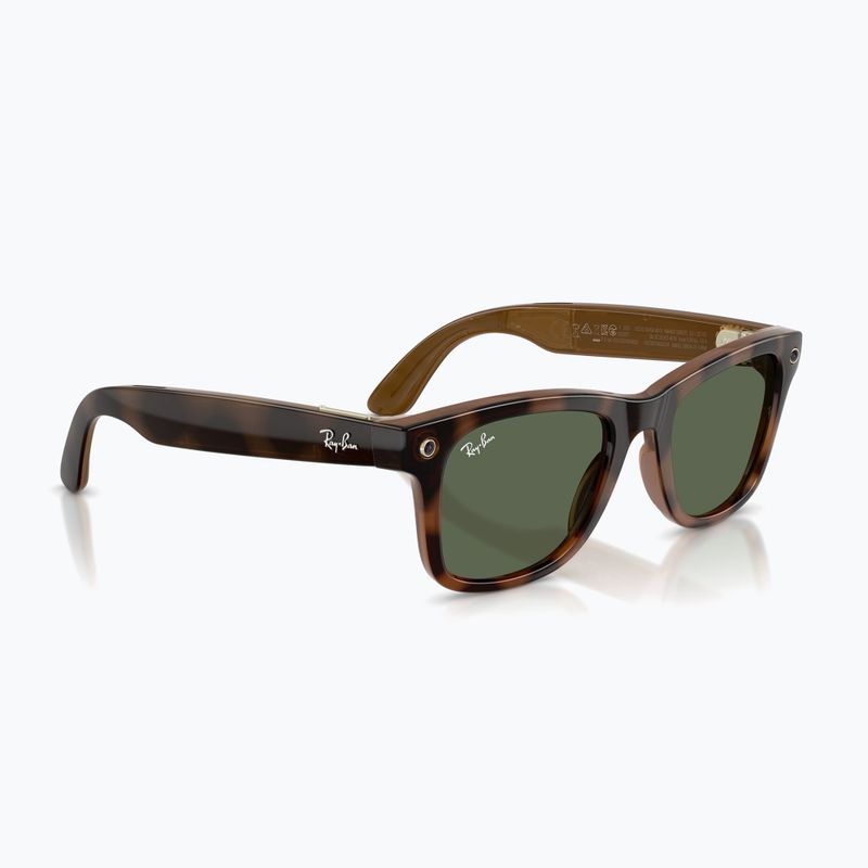 Ochelari cu cameră Ray-Ban Meta Wayfarer havana/g15 green 4