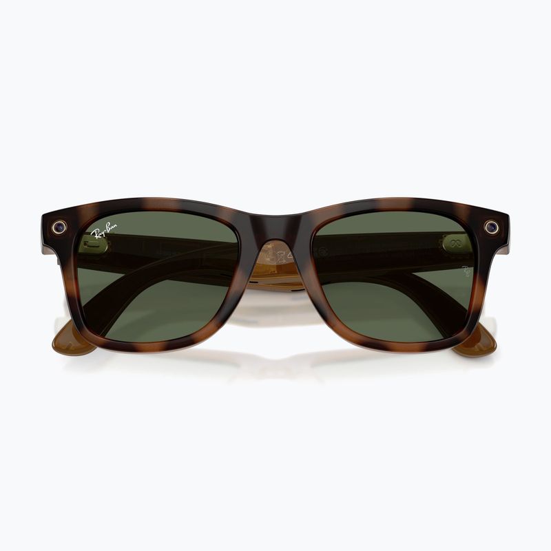 Ochelari cu cameră Ray-Ban Meta Wayfarer havana/g15 green 6