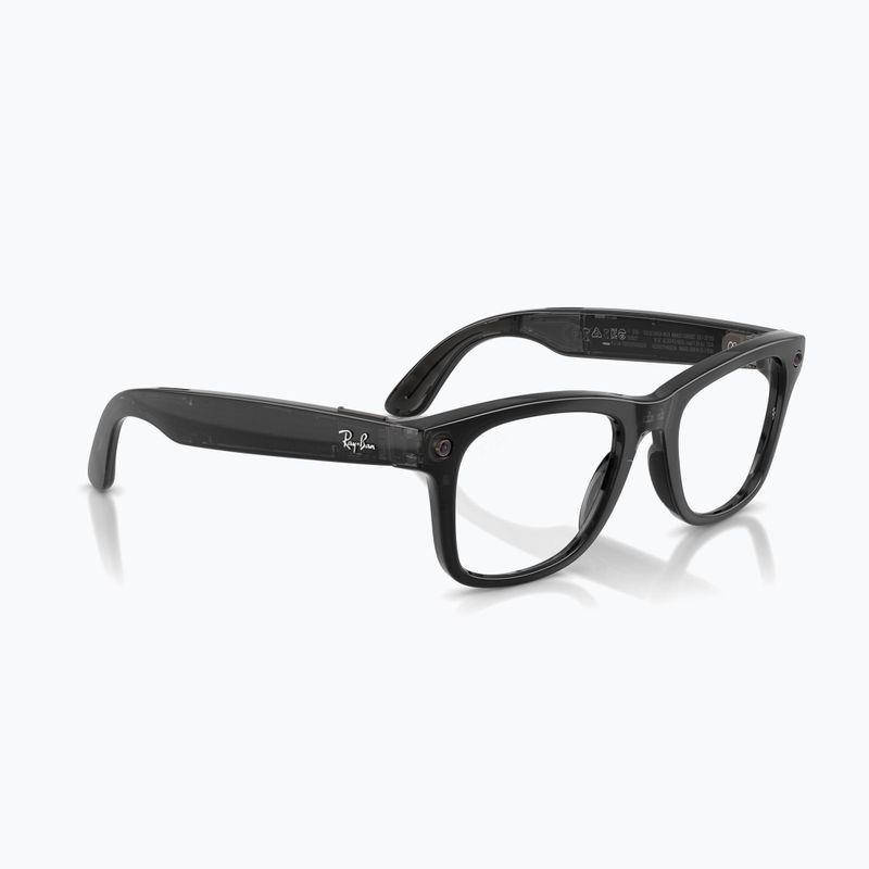 Ochelari cu cameră Ray-Ban Meta Wayfarer transp. black/trs aquamarine 4
