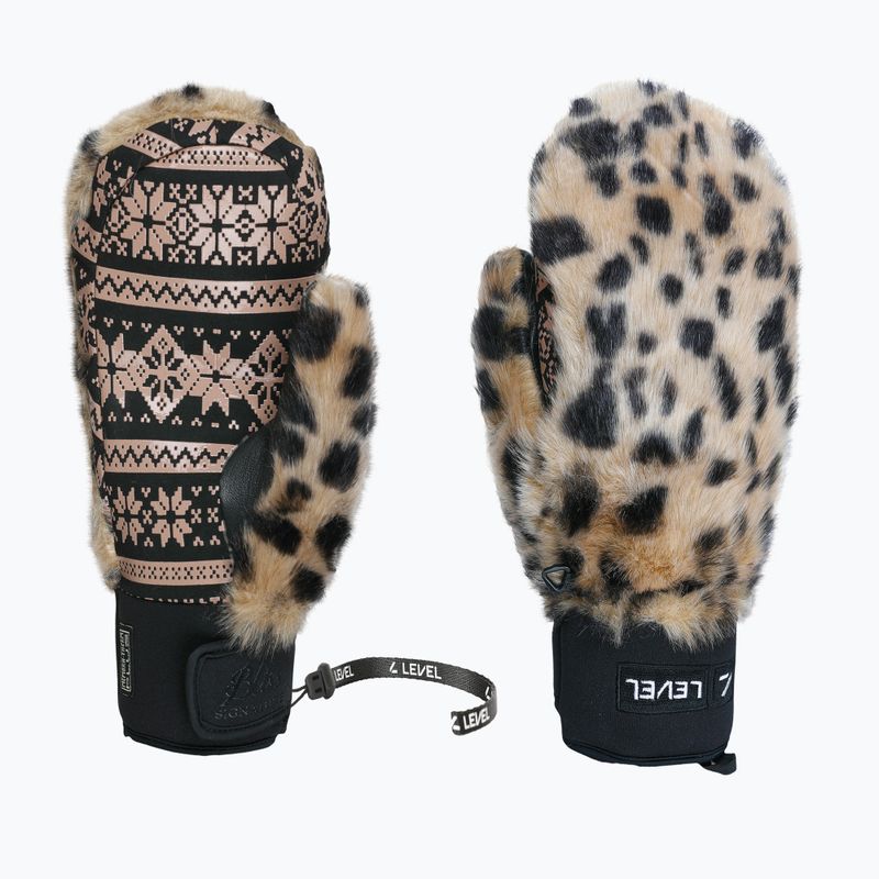 Mănuși de schi pentru femei Level Siberian Mitt pink brown