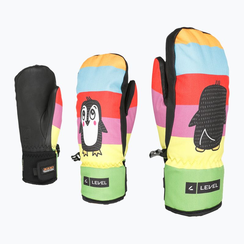 Level Vertigo Mitt Teen pk mănușă de schi pentru copii rainbow 7