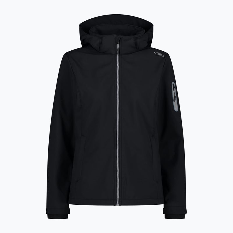 Jachetă CMP Zip Hood pentru femei cu glugă neagră 39A5006