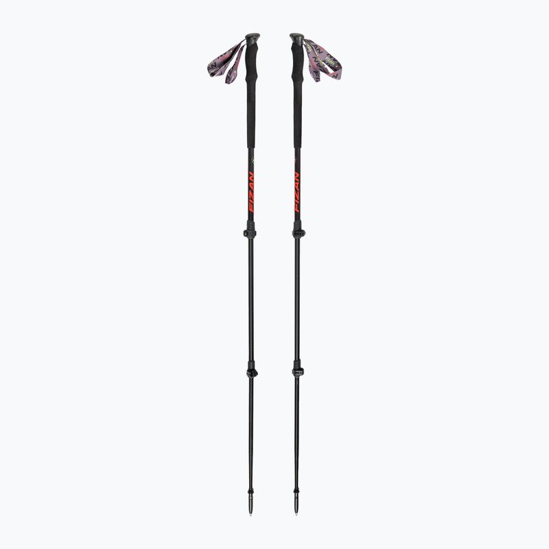 Fizan Elbrus trekking poles negru-roșu S20 7507