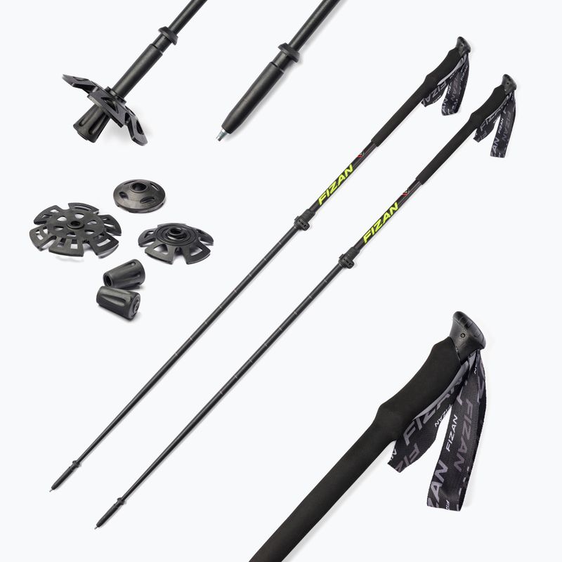 Bețe de trekking FIZAN Aria Alu, galben, S21 7533 6