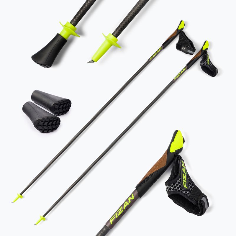 Bețe de mers nordic Fizan Carbon 3K gri 6