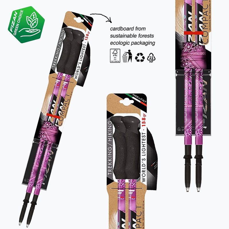 Bețe de trekking  Fizan Compact MS magenta 3