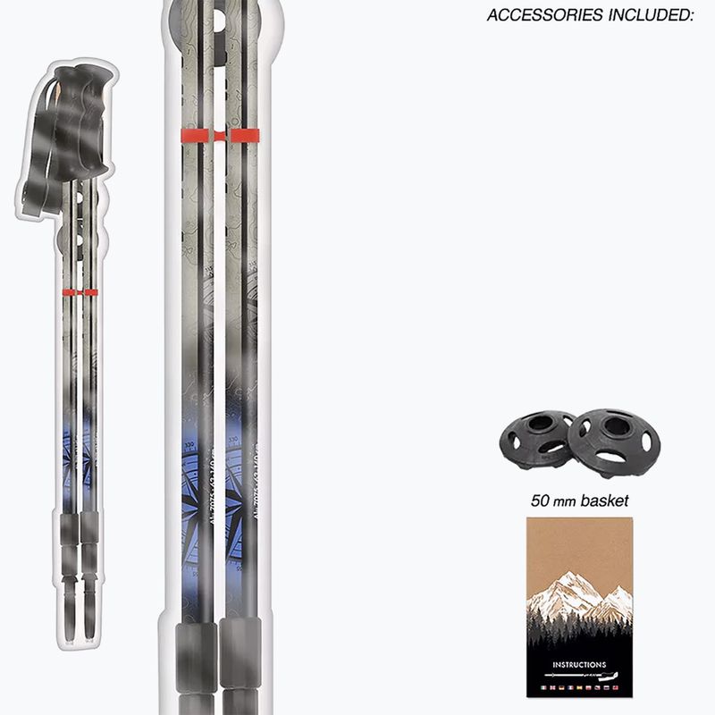 Bețe de trekking Fizan Explorer beige/blue 4