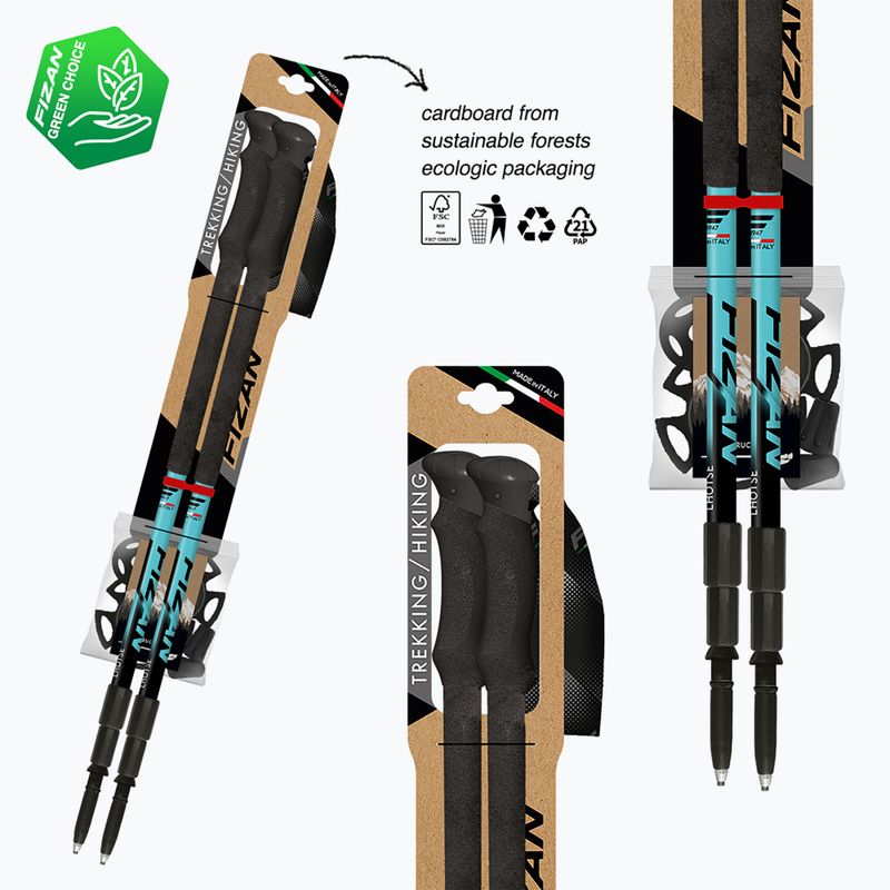 Bețe de trekking Fizan Lhotse light blue 8