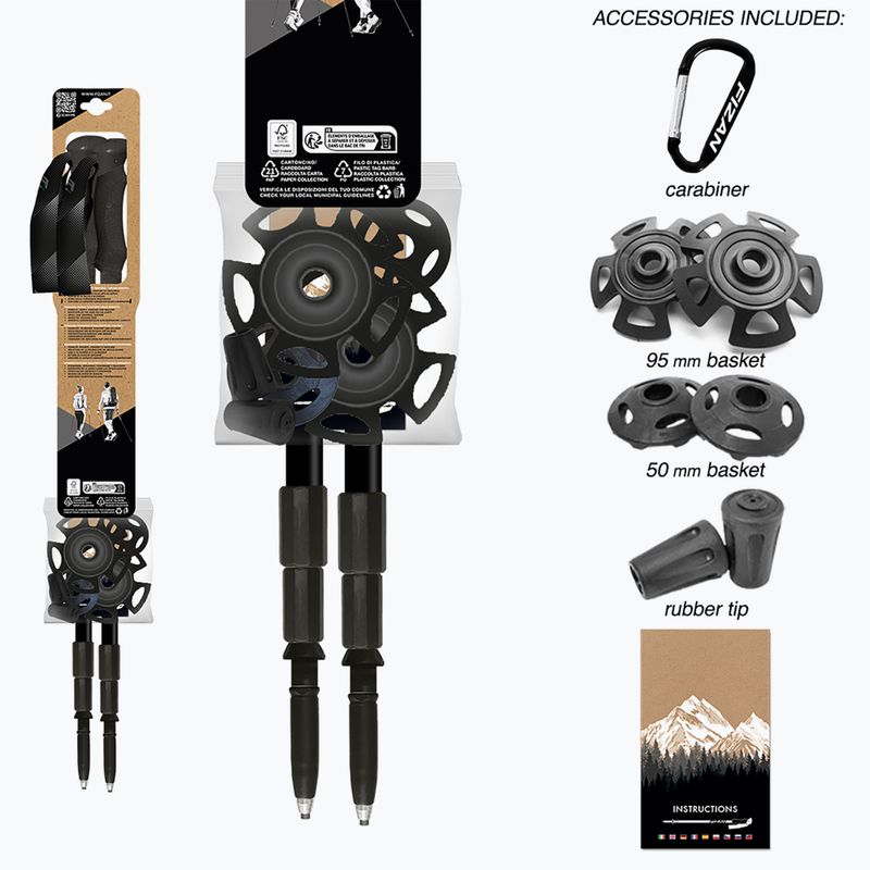 Bețe de trekking Fizan Lhotse light blue 9