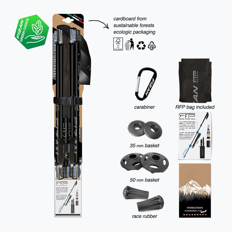 Bețe de trekking Fizan RFP Touring black 5