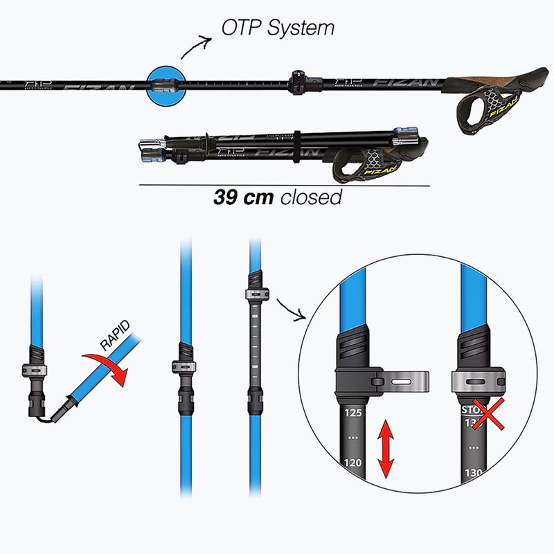 Bețe Fizan RFP Trail black 13