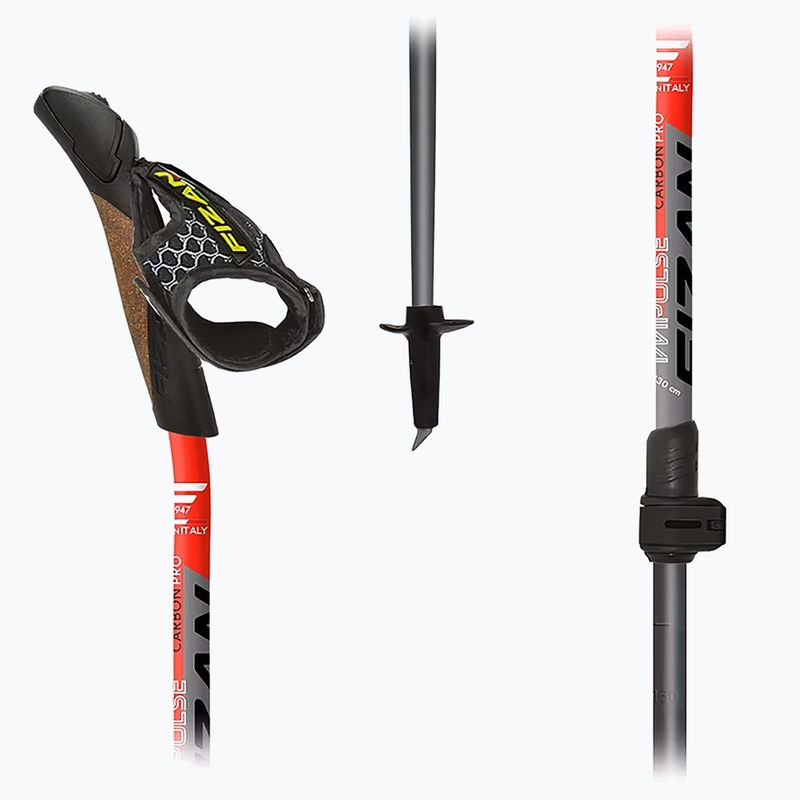 Bețe de nordic walking Fizan Carbon Pro Impulse red 8