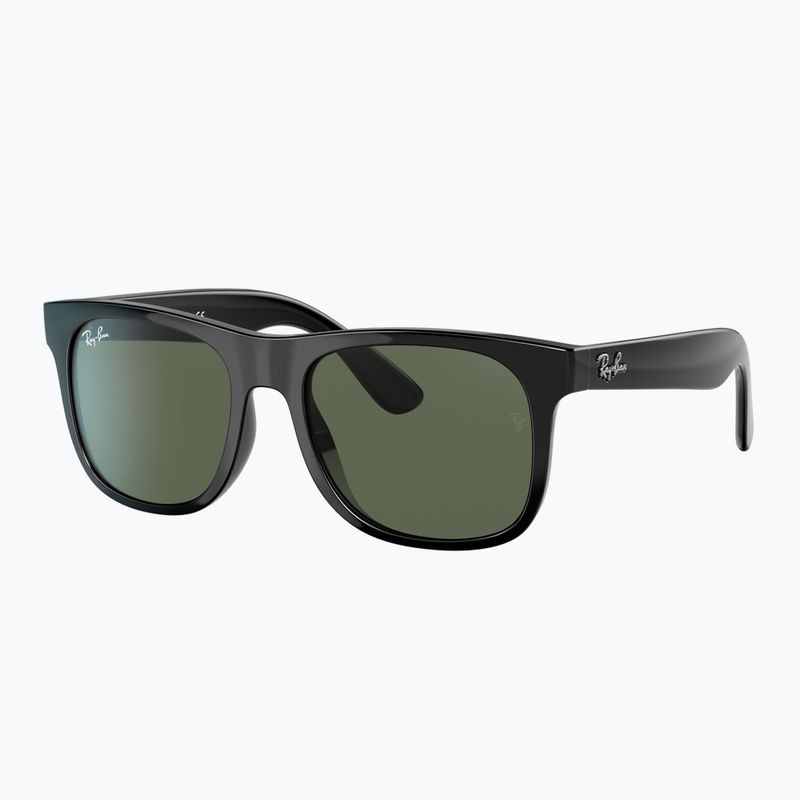 Ochelari de soare pentru copii Ray-Ban Justin black/dark green 4