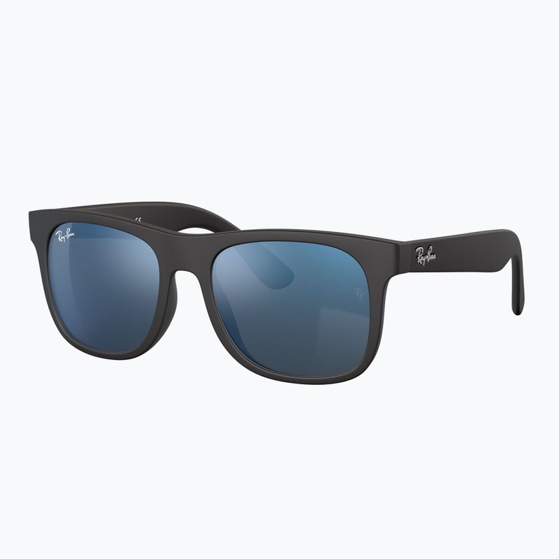 Ochelari de soare pentru copii Ray-Ban Justin matt rubber black/blue mirror 3