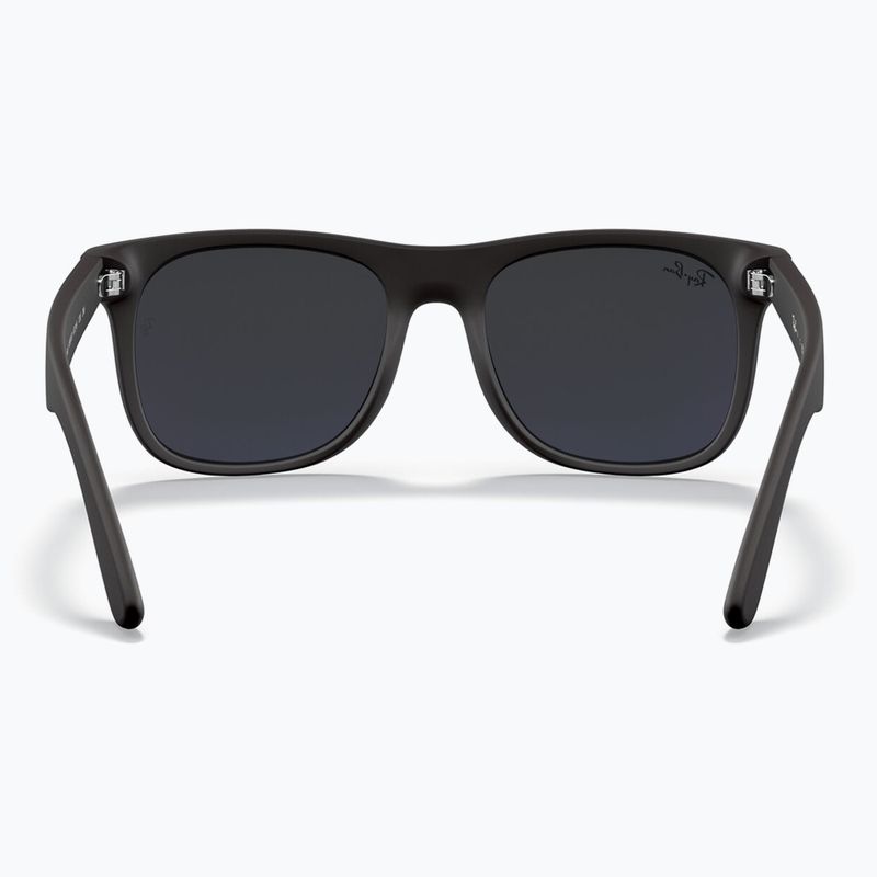 Ochelari de soare pentru copii Ray-Ban Justin matt rubber black/blue mirror 4