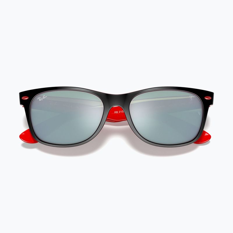 Ochelari de soare Ray-Ban RB2132M Scuderia black/silver flash 3