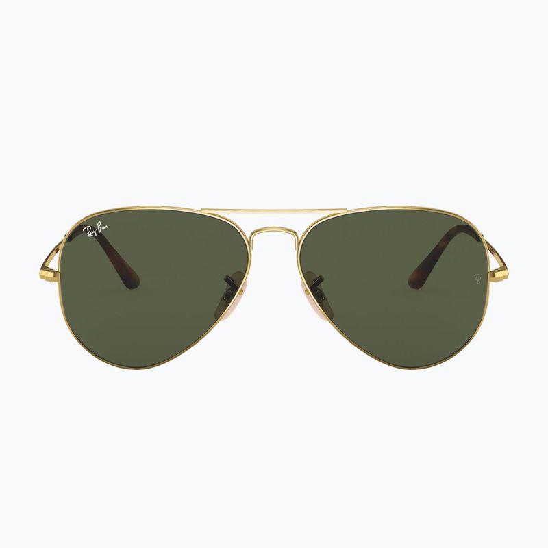 Ochelari de soare Ray-Ban Aviator Metal II gold arista/green g-15 2