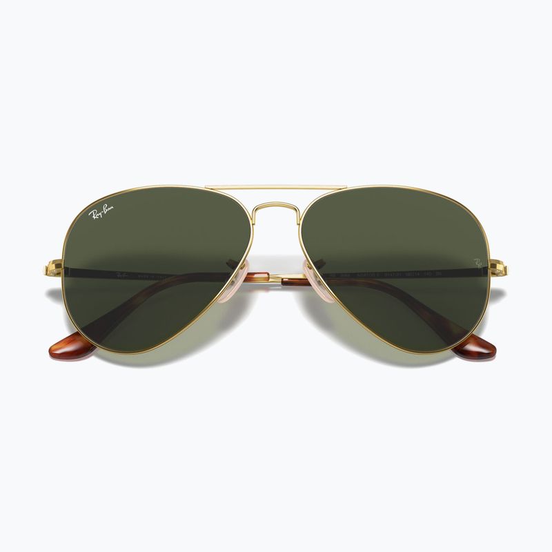 Ochelari de soare Ray-Ban Aviator Metal II gold arista/green g-15 3