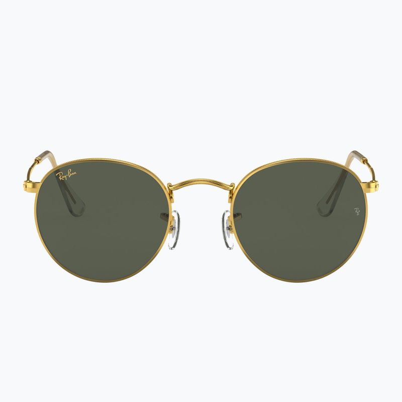 Ochelari de soare Ray-Ban Round Metal gold/green g-15 2