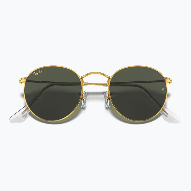 Ochelari de soare Ray-Ban Round Metal gold/green g-15 3