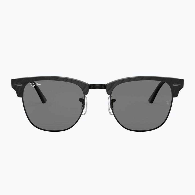 Ochelari de soare Ray-Ban Clubmaster Marble black/dark grey 2