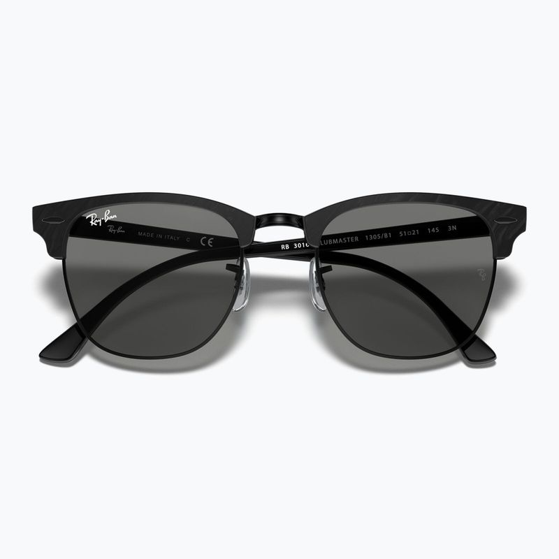 Ochelari de soare Ray-Ban Clubmaster Marble black/dark grey 3