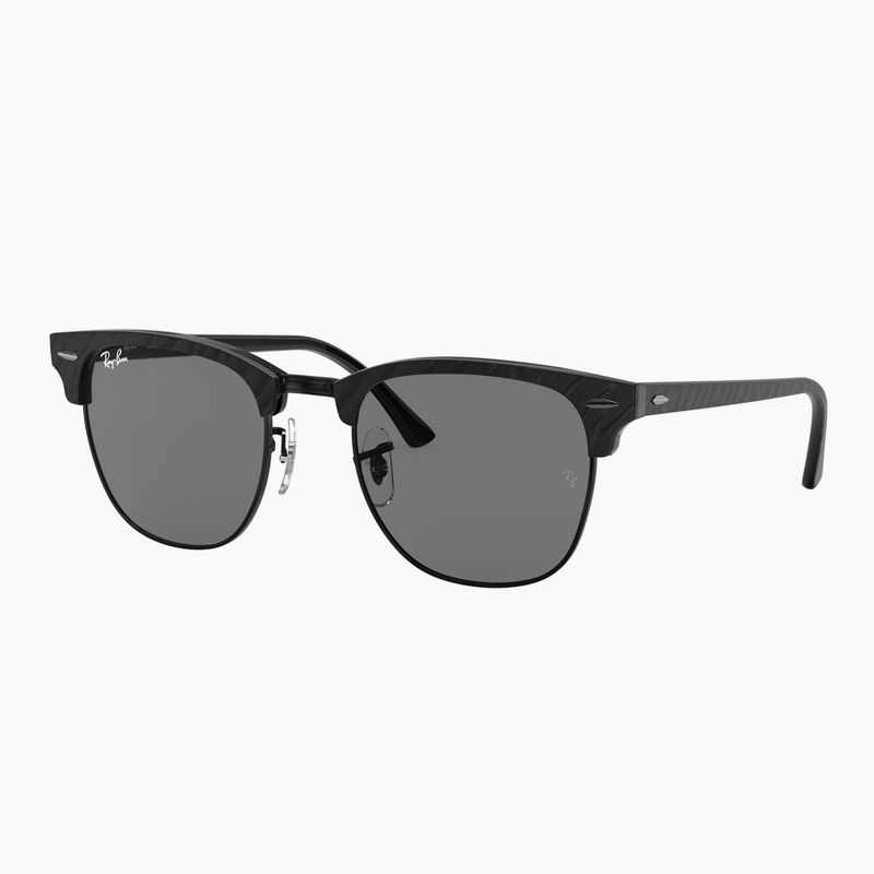 Ochelari de soare Ray-Ban Clubmaster Marble black/dark grey 4
