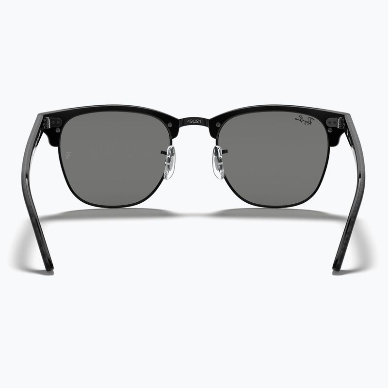 Ochelari de soare Ray-Ban Clubmaster Marble black/dark grey 5