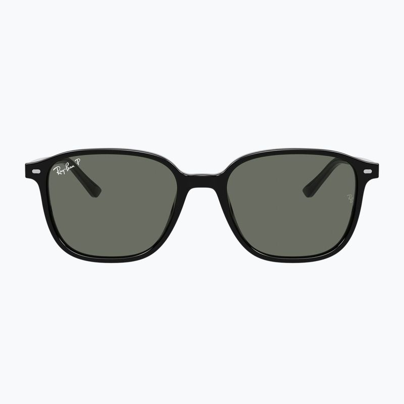 Ochelari de soare Ray-Ban Leonard black/green g-15 polarized 2