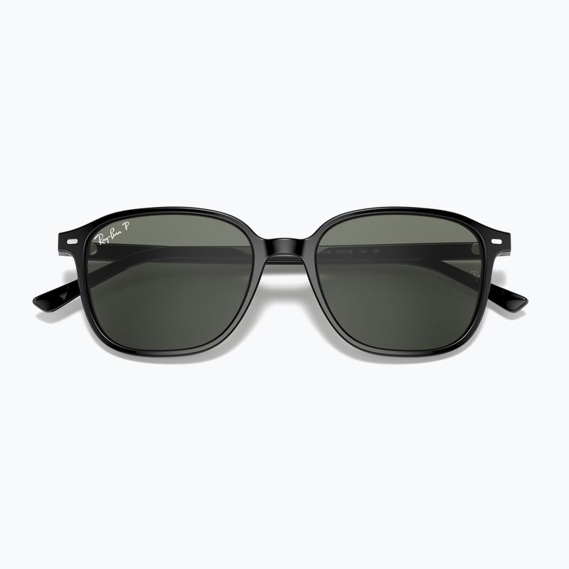 Ochelari de soare Ray-Ban Leonard black/green g-15 polarized 3