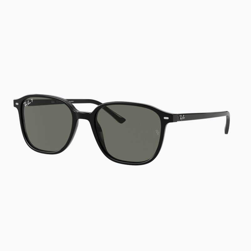 Ochelari de soare Ray-Ban Leonard black/green g-15 polarized 4