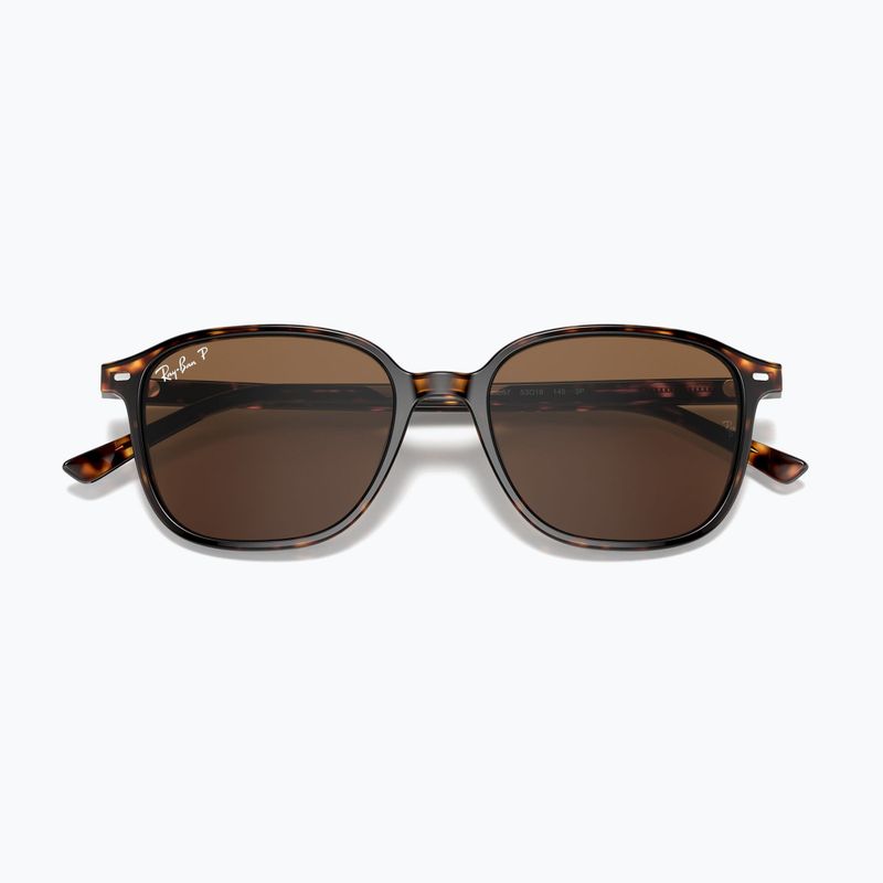 Ochelari de soare Ray-Ban Leonard tortoise/brown polarized 3