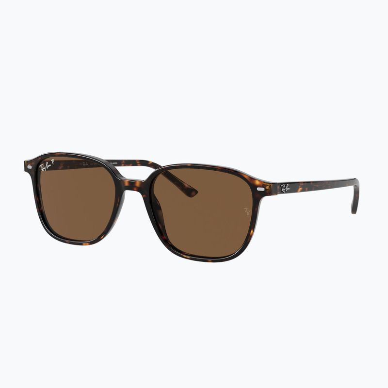 Ochelari de soare Ray-Ban Leonard tortoise/brown polarized 4