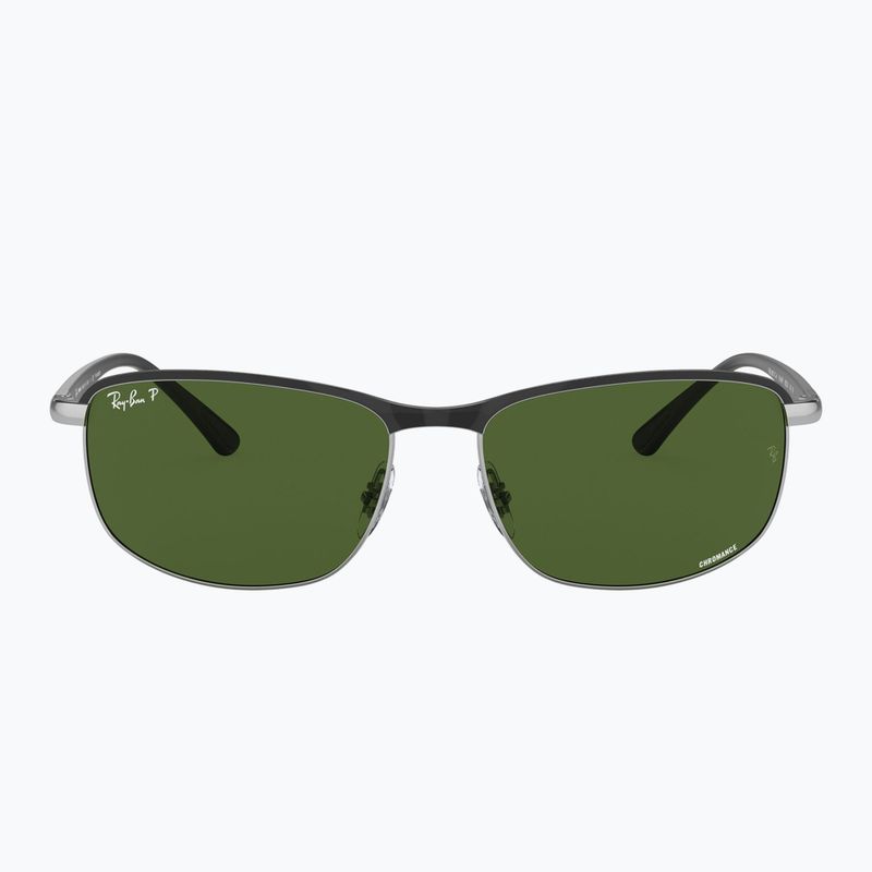 Ochelari de soare Ray-Ban Rb3671 Polarized+ Lenses black silver/dark green polarized+ 2