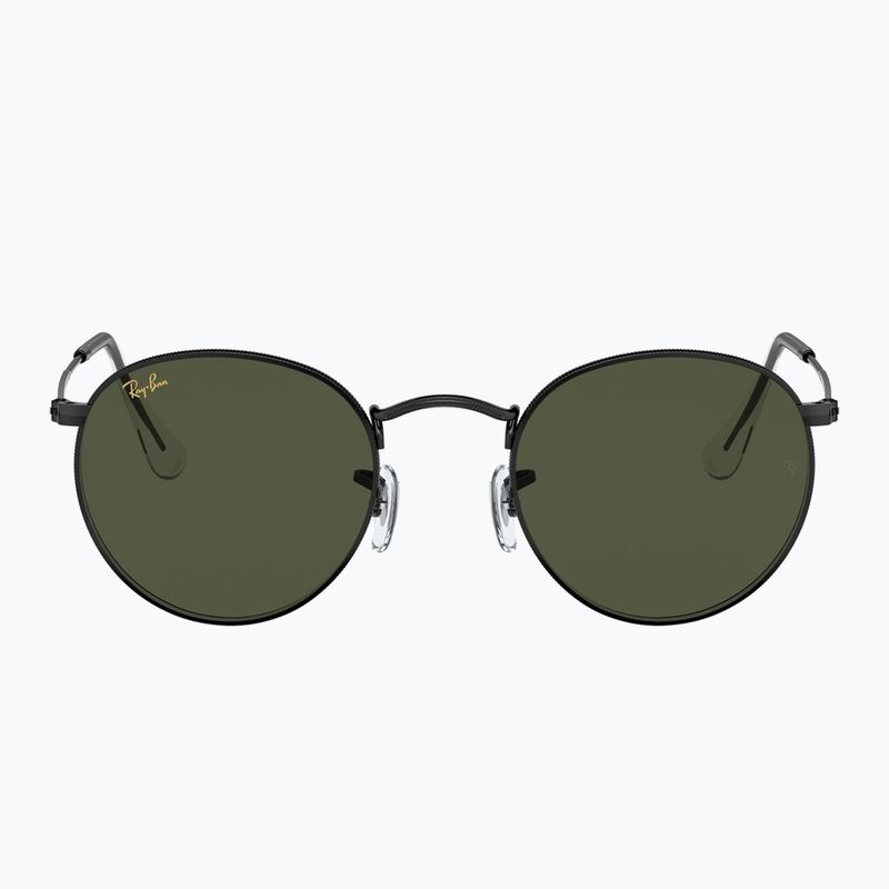 Ochelari de soare Ray-Ban Round Metal black/green g-15 2