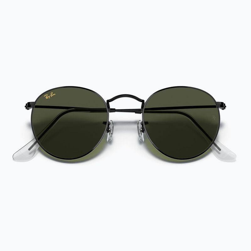 Ochelari de soare Ray-Ban Round Metal black/green g-15 3
