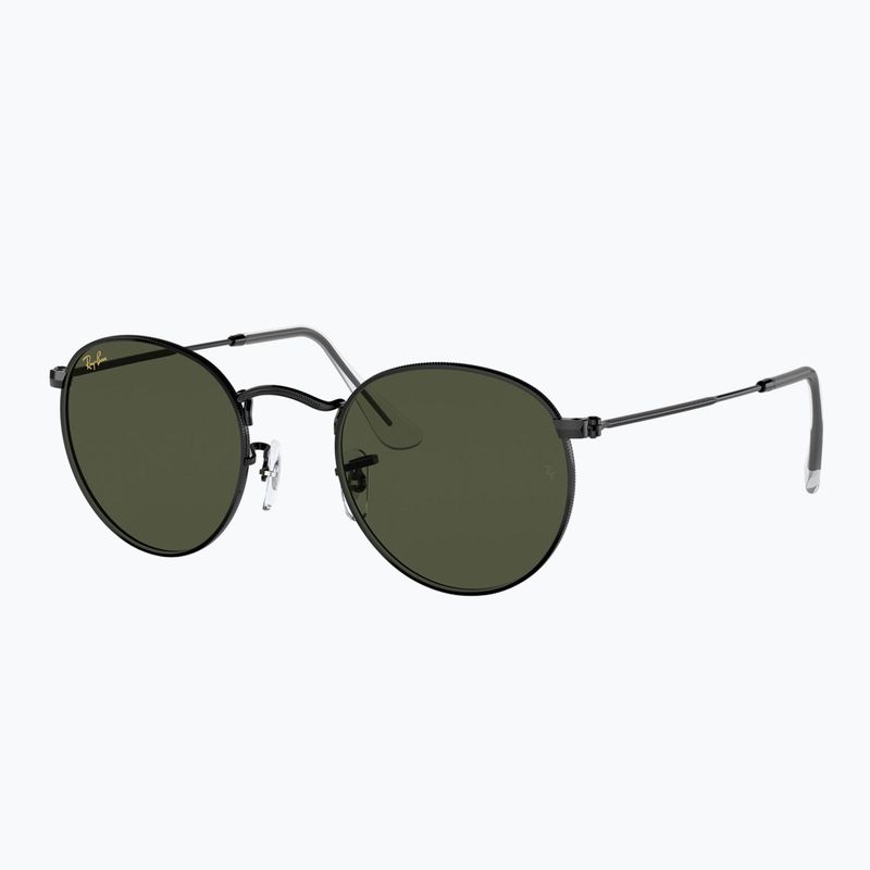 Ochelari de soare Ray-Ban Round Metal black/green g-15 4