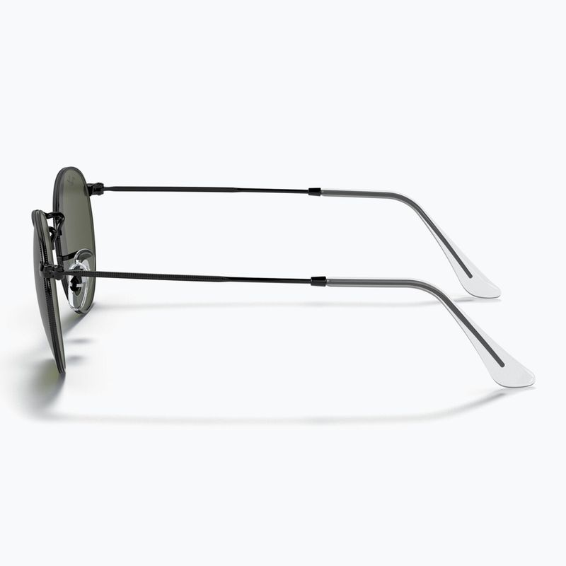 Ochelari de soare Ray-Ban Round Metal black/green g-15 7