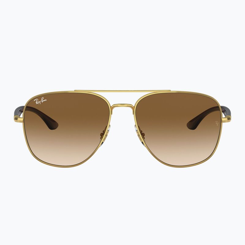 Ochelari de soare Ray-Ban RB3683 arista gold/brown 2